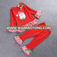 Bulk wholesale kids clothing red clothing set christmas baby bodysuit kids wear christmas design christmas pajamas family